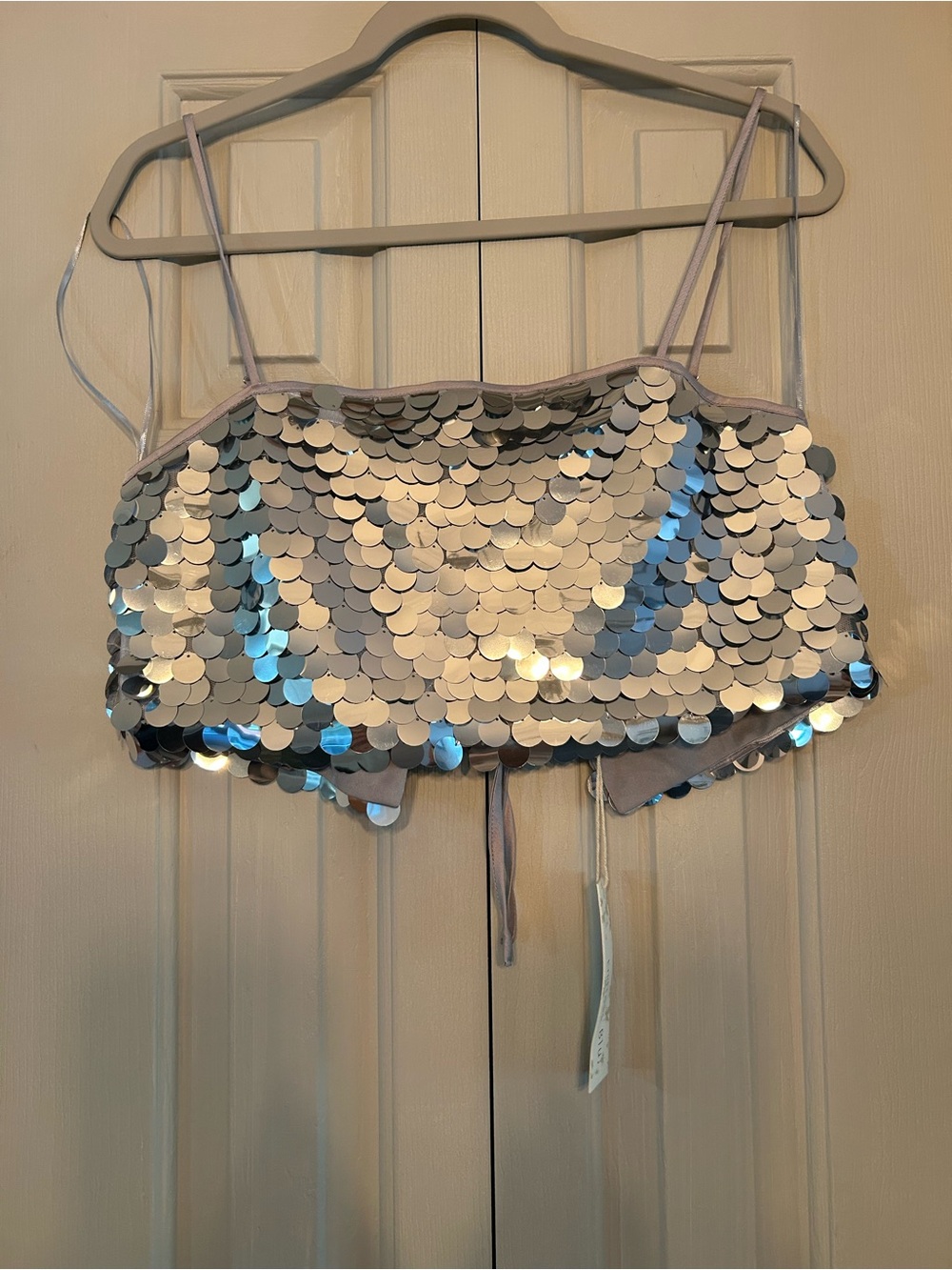 Sequin Crop Top
